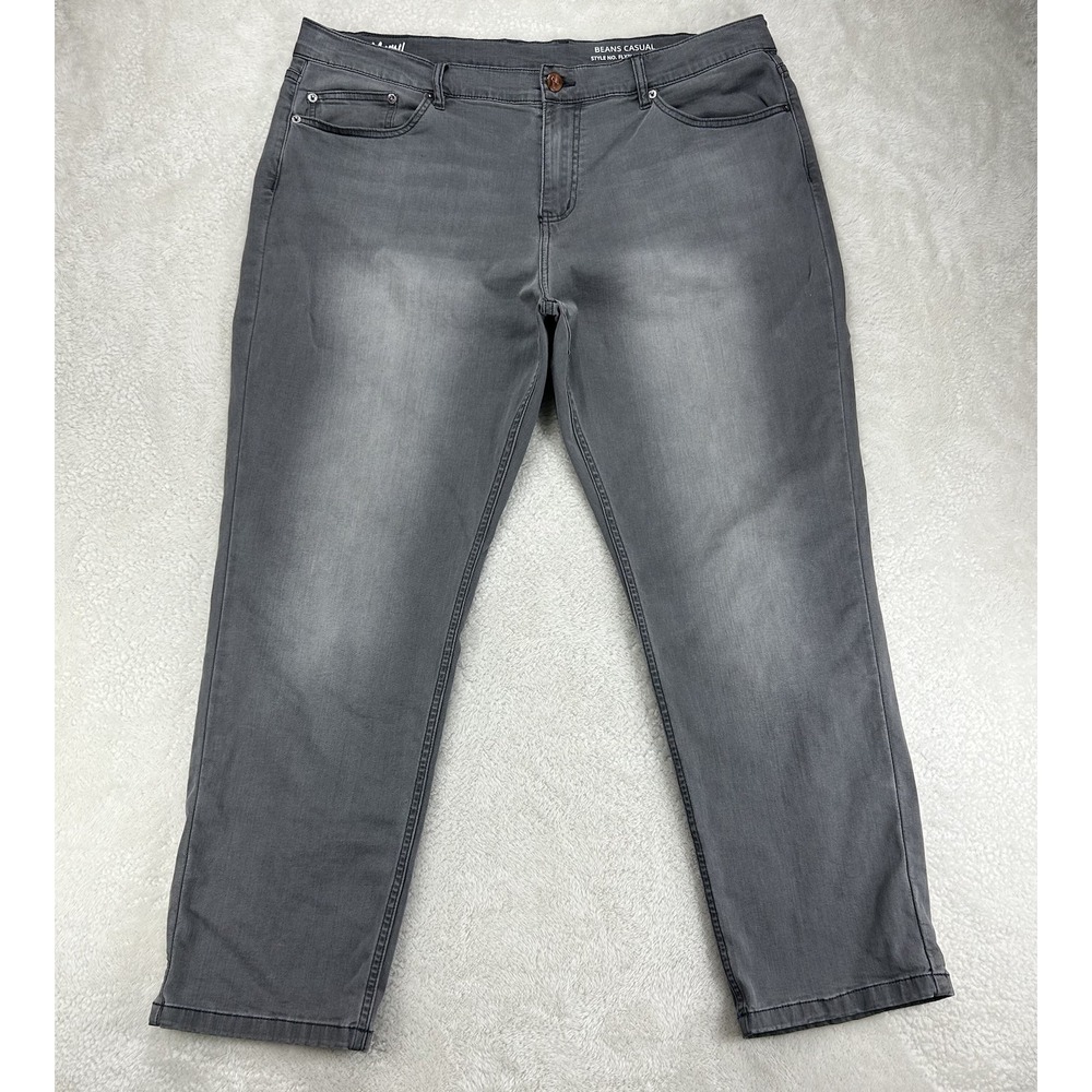 Mugsy Jeans Mens 40x30 Beans Casual Gray Straight Leg Stretch Denim